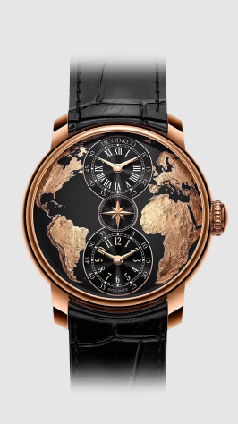 Jacob & Co THE WORLD IS YOURS DUAL TIME ZONE BLACK DT100.40.AA.AB.A Replica watch